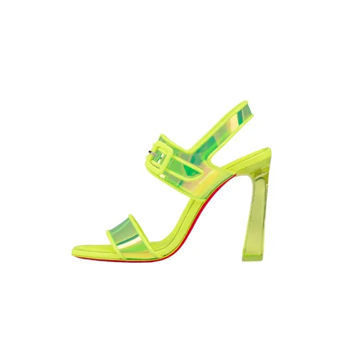 CL Loubi Duniss One Ремень Сандалии 10 см Женские Желтые