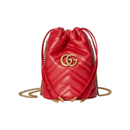 GUCCI GG Marmont Кожа Сумка через плечо Женская Красная