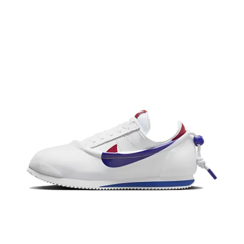 CLOT x Nike Cortez Low Топ Повседневный Городской Коммутирование Беговые кроссовки Унисекс Белый синий красный
