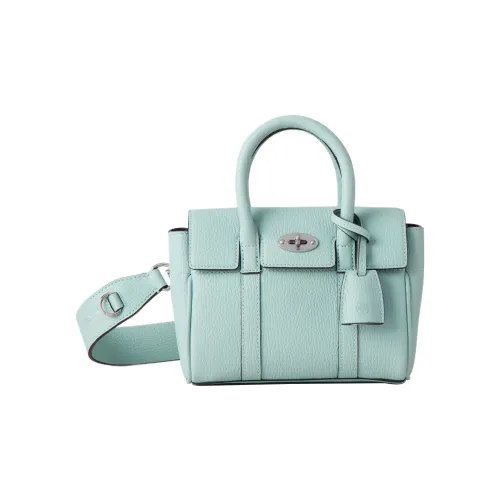 Mulberry Bayswater Овчина с коровьей кожей Сумка через плечо Сумка Мини Женская Акриловая Зеленая