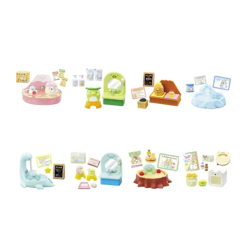RE MENT Sumikko Gurashi Время в душе Счастливый Draw Полный комплект из 8 предметов