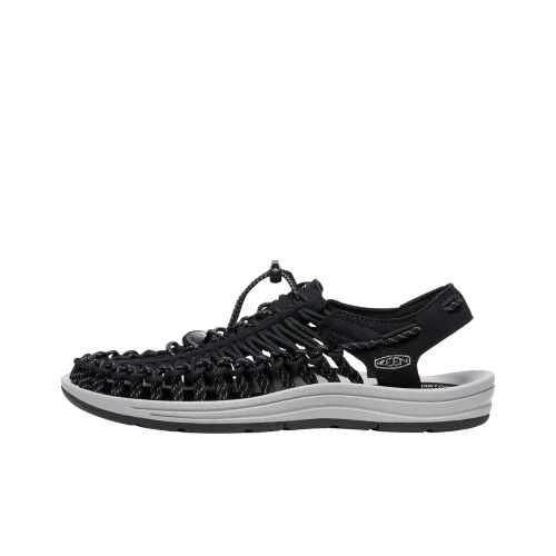 KEEN Uneek Горная обувь Пляжные сандалии Мужской Черный Серебряный