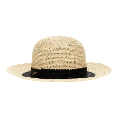 Borsalino Плетеная соломенная шляпа Женская Бежевая