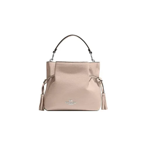 COACH Andy Коровья кожа Сумка Сумка через плечо Сумка через плечо Средний Женская Бежевая