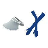 Элегантный серый/белый с кромкой + циан