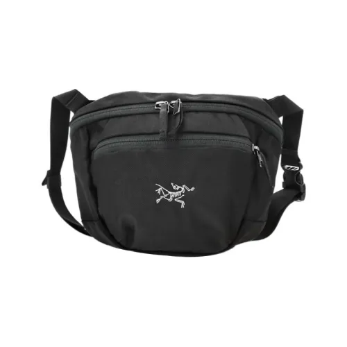 Arcteryx 2L Одно плечо Через плечо Бананка На открытом воздухе Сумка Полиэстер Черный Унисекс