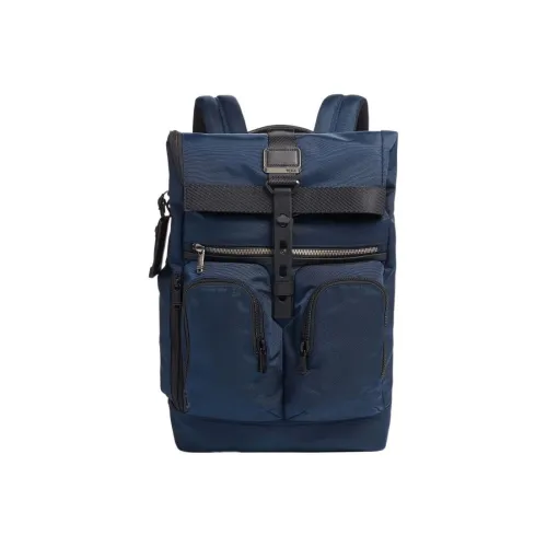 TUMI Alpha Bravo Нейлон с кожаными вставками Дорожная сумка Рюкзак Мужской Морской