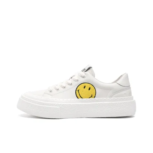 Скайтборд Кроссовки SMILEY Low Топ Белые Мужские