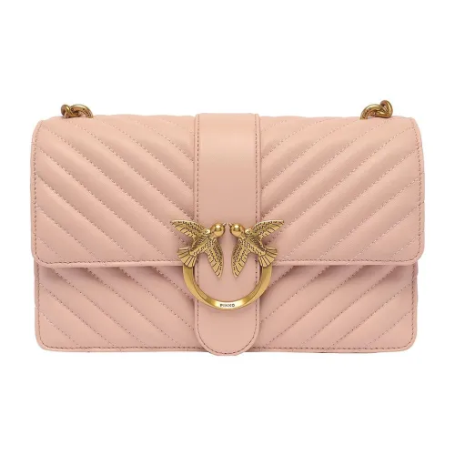 PINKO Кожа Swallow Сумка Сумка через плечо Женская Розовая