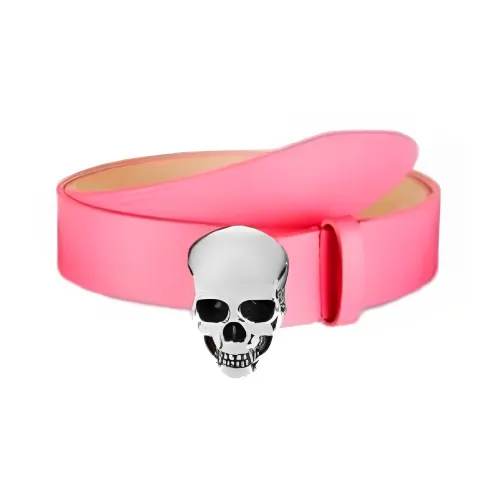 Alexander McQueen Ремни из коровьей кожи, розовый, мужской