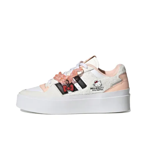 HELLO KITTY AND FRIENDS x adidas originals FORUM Bonega Low Топ Скейтборд Кроссовки Женские Серый Белый