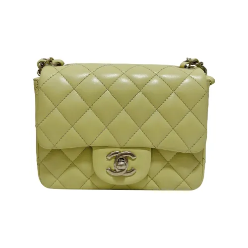 CHANEL Sheepskin Coin Wallet Handheld Crossbody Mini Women's Yellow CHANEL Овчина Кошелек с монетами Ручной через плечо Мини Женский Желтый