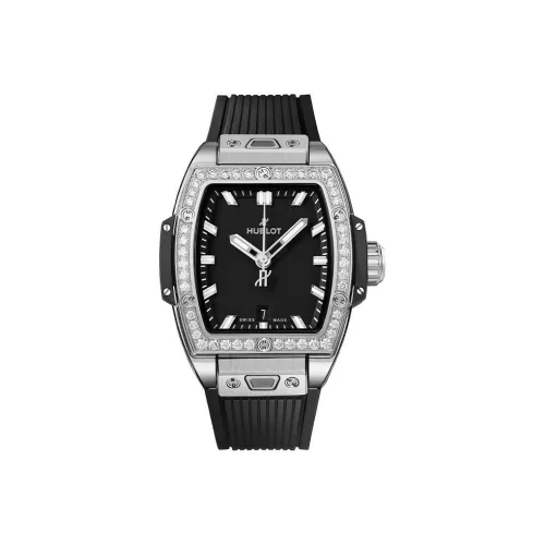 HUBLOT BIG BANG Soul Автоматический Механический Механизм Женские Часы 32 мм Черный Циферблат Корпус из Нержавеющей Стали Резиновый Ремешок