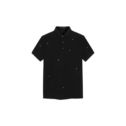 PEACEBIRD MEN PEACEBIRD MEN Fashion Collection Поло Мужское Черное