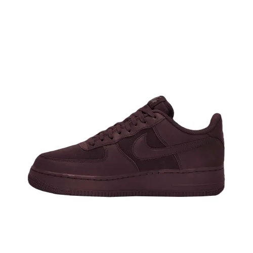 Nike Air FORCE 1 Low 'Бургундский Crush' Slip-Resistant Abrasion-Resistant Low Top Скейтборд Кроссовки Мужские Red