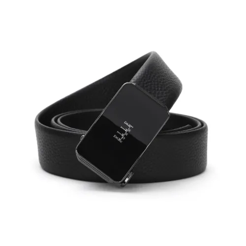 ELLE HOMME Ремни из коровьей кожи, черные, мужские