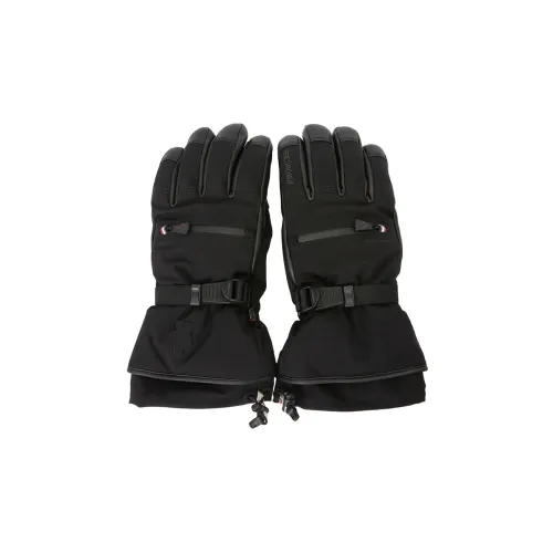 Moncler Полиамид Эластан Lambskin Polyester Cotton Спортивные перчатки Черные Мужские