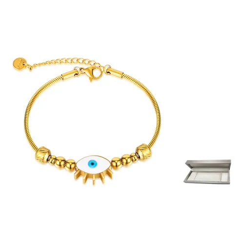 KENMO Нержавеющая сталь Браслеты Золотой + Подарочный набор для женщин