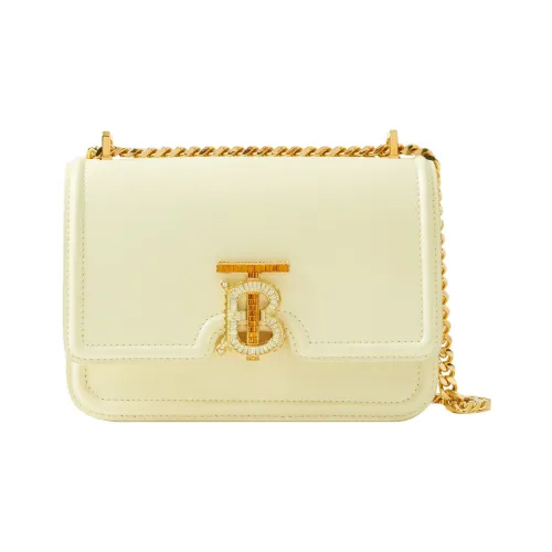Burberry Телячья кожа Сумка через плечо Маленькая Женская Холодный Лимон