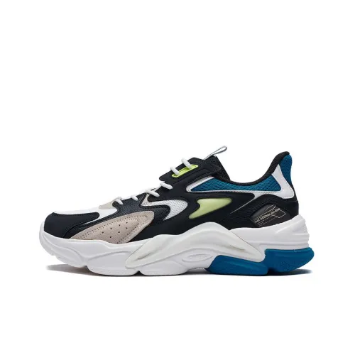 361° Противоскользящий устойчивый к истиранию низкий топ кэжуал мужской черный белый синий