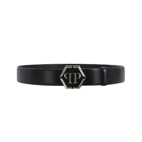 PHILIPP PLEIN Ремни из коровьей кожи, черные, мужские