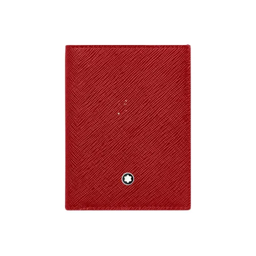 MONTBLANC Кошелек из коровьей кожи мужской кораллово-красный