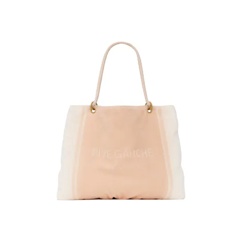 SAINT LAURENT Rive Gauche Ткань с овчиной Тоут Сумка Сумка для покупок Сумка Женская Розовая Белая