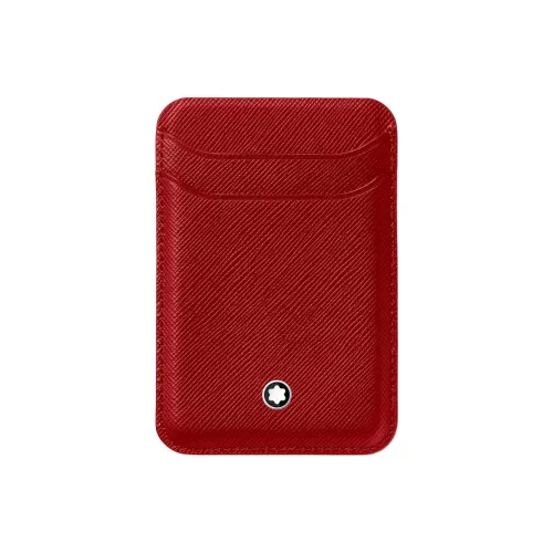 MONTBLANC Коровья кожа Держатель для карт Мужской Кораллово-красный