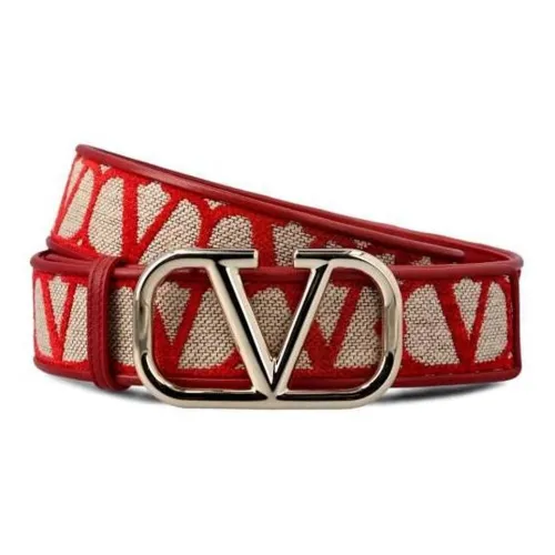 Valentino Ткань Ремень Женские Красный