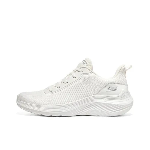 Skechers BOBS SQUAD WAVES Низкий топ Повседневная обувь Женская Белая