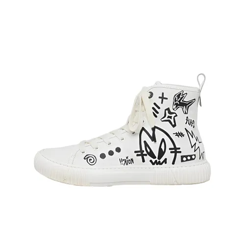 Both High-Top Men's Canvas Shoes