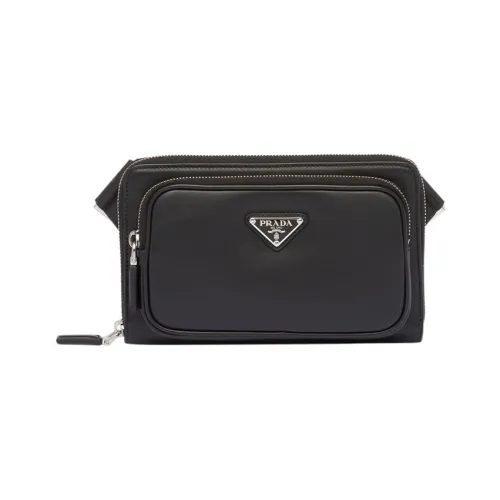 PRADA RE Edition Кожаная Сумка через плечо Сумка на плечо Мужская Черная