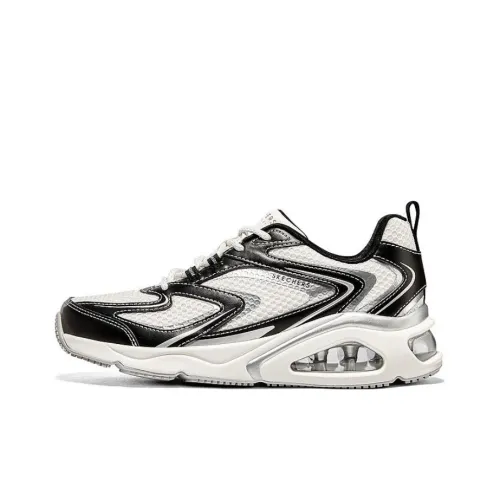 Skechers Tres Air Uno Aurora Обувь Обсидиановый Черный Устойчивый к Износу Низкий Топ Повседневная Обувь Женская Черный Белый