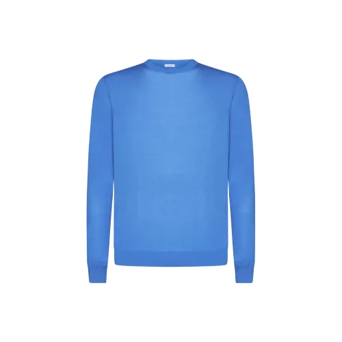 MALO Men's Blue Sweaters MALO Мужские Синие Свитера
