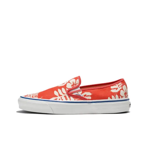 Vans Slip On Low Top Скейтборд Кроссовки Unisex Красный