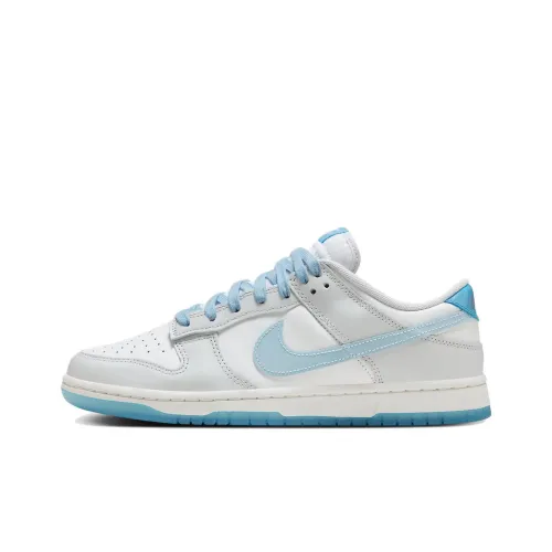 Nike Dunk Low Топ Скейтборд Кроссовки Унисекс Белый Синий