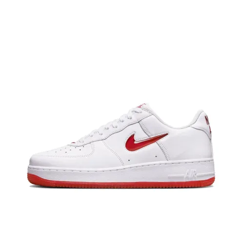 Nike Air Force 1 Low Топ Скейтборд Кроссовки Мужские Белый Красный