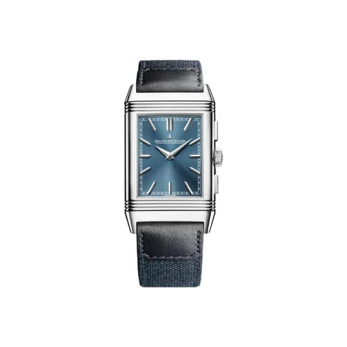 Jaeger LeCoultre Механизм с ручным заводом Мужские часы Flip Collection REVERSO 49,4мм*29,9мм*11,14мм Синий