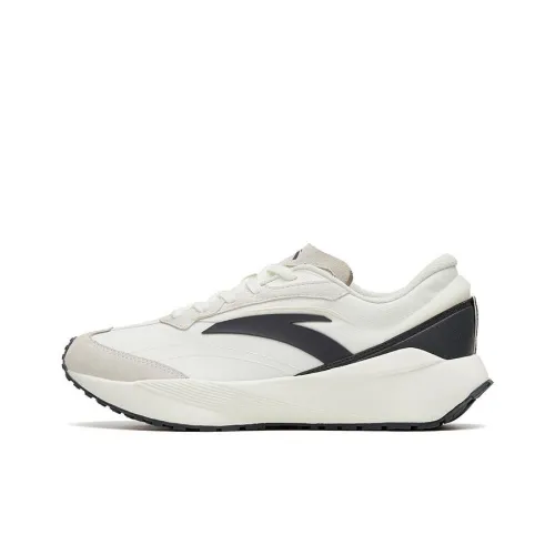 ANTA Life Collection Амортизирующие подошвы Устойчивые к истиранию Низкий топ Спортивная повседневная обувь Унисекс Белый Серый