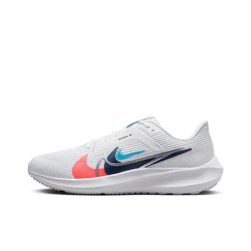 Nike Air Zoom Pegasus 40 Low Топ Повседневный Тренировочные Беговые кроссовки Мужские Белый Многоцветный