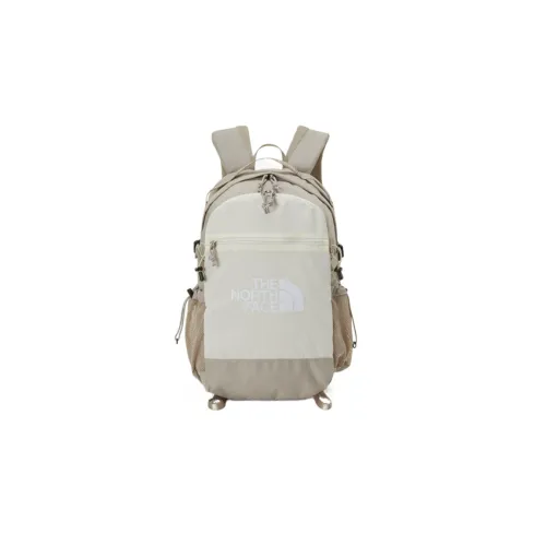 THE NORTH FACE 24L Outdoor Backpack Bag Nylon Light Beige Unisex
