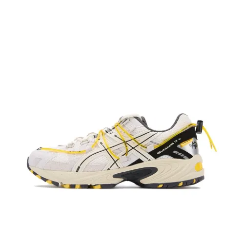 Trouble Smile x Asics Gel Kahana TR v2 Trouble Smile Спортивный Низкий Топ Повседневный Унисекс Белый Черный Желтый