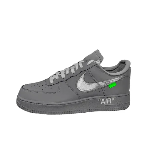 OFF Белый x Nike Air Force 1 'Ghost Gray' Противоскользящий Устойчивый к истиранию Дышащий Низкий Топ