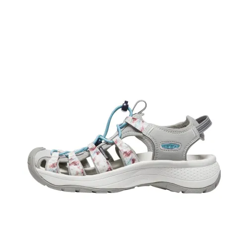 KEEN Astoria West Сандалии противоскользящие устойчивые к истиранию обувь для активного отдыха женские Tie Dye серый белый