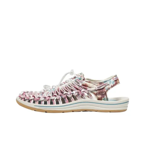 KEEN UNEEK CANVAS Пляжные сандалии с защитой от солнца Женские Tie Dye Многоцветный