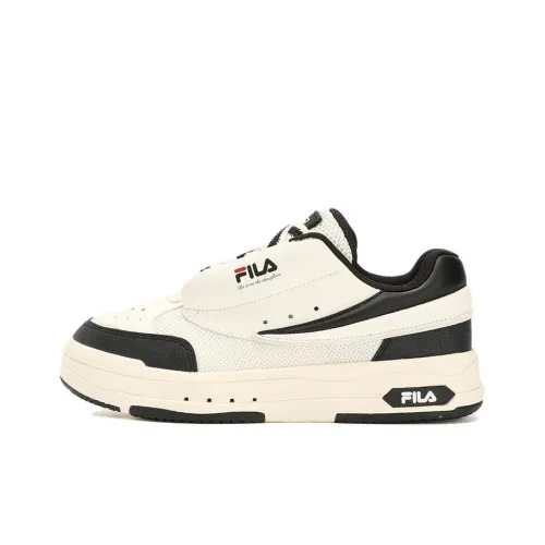 FILA Mix Аbrasion Resistant Дышащий Низкий Топ Повседневная Обувь Женская Черный Белый