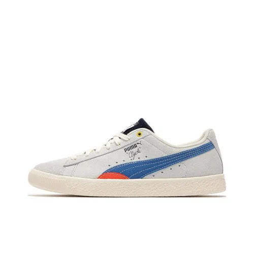 PUMA Clyde Base Low Топ Скейтборд Кроссовки Унисекс Серый Синий