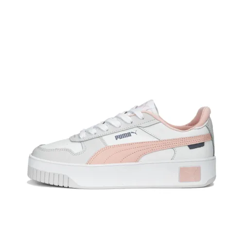 PUMA Carina Street Low Топ Скейтборд Кроссовки Женские Белые Розовые