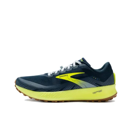 Brooks Slip Resistant Abrasion Resistant Низкий Топ Альпинизм Походная обувь Мужская Черный Желтый