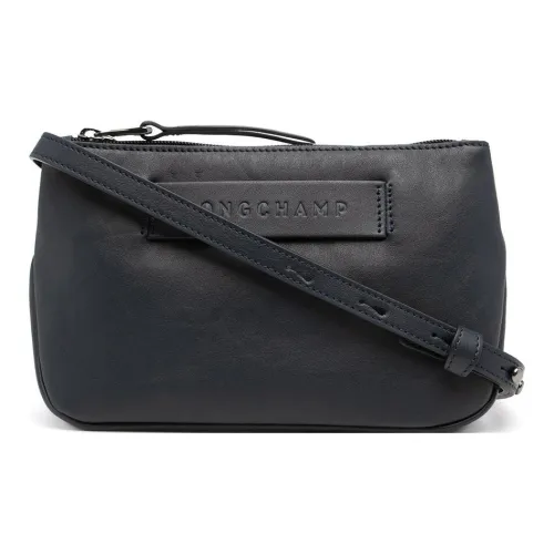 LONGCHAMP 3D Телячья кожа Сумка через плечо Маленькая Женская Полночный синий